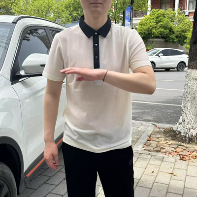161009  爵士家男士翻领短袖t恤2025年夏季新款时尚polo衫日常