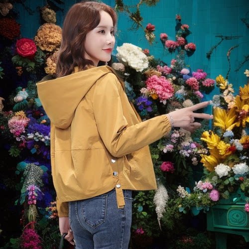 休闲百搭女士洋气减龄薄外套短外套小个子2025年春秋新款韩版宽松