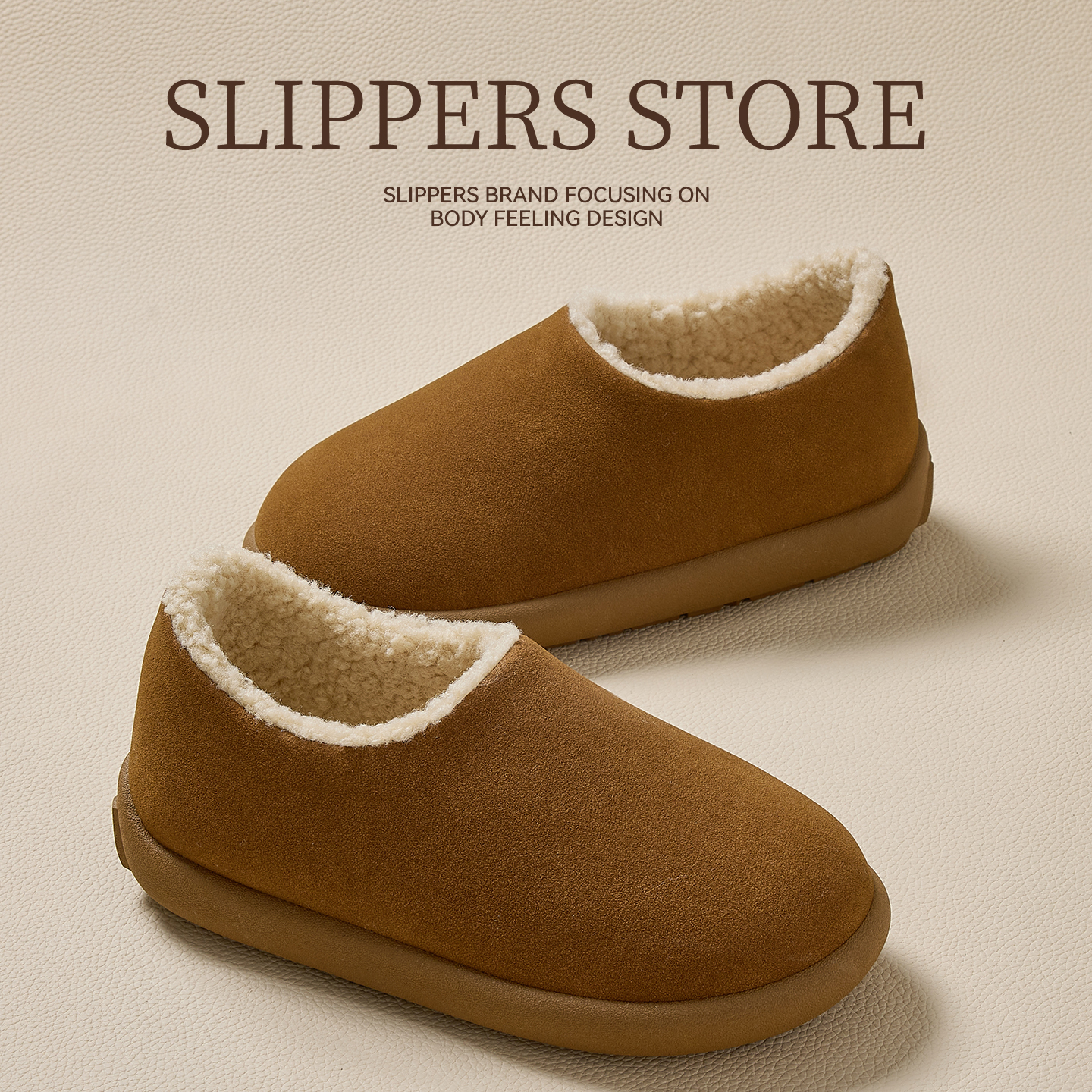 棉拖鞋女冬季外穿简约时尚室内家居防滑厚底保暖加绒毛毛包跟棉鞋