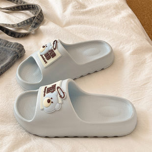 可爱小熊eva厚底室内家居洗澡凉拖鞋 外穿2026新款 女夏季 防滑拖鞋