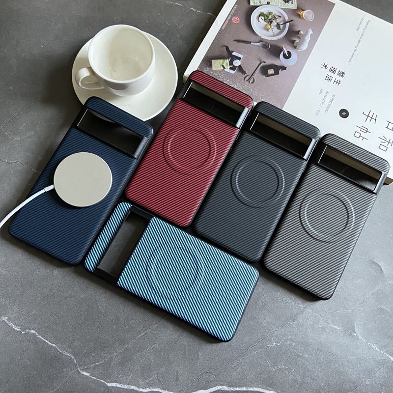 适用谷歌Pixel 10/9pro XL手机壳简约商务个性创意肤感碳纤维纹磁吸男女款防摔Pixel 9A/8A/7A/6A保护套潮