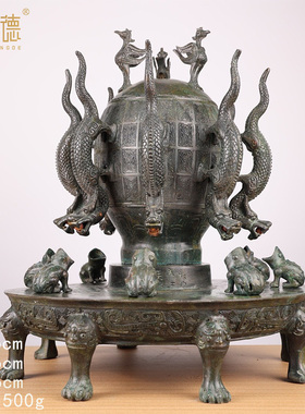 仿古青铜器东汉时期青铜器地动仪 测地震仪器博物馆 青铜器工艺品
