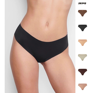 外贸原单欧美健身隐形一片式内裤 高弹无痕女裸感半包棉三角裤