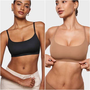 法式 外贸原单薄棉内衣无钢圈全罩杯柔软舒适睡眠运动瑜珈背心文胸