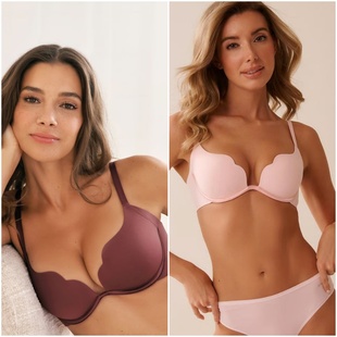 外贸原单LaVieenRose玫瑰人生聚拢内衣上托深V性感交叉侧收文胸罩