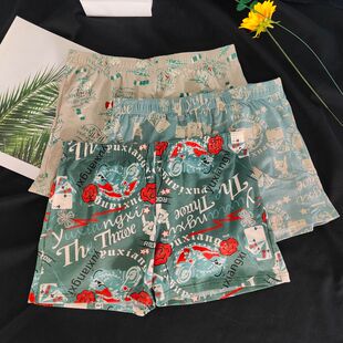 睡裤 阿罗裤 衩大码 宽松青年夏季 头 男士 舒适透气四角裤 平角内裤