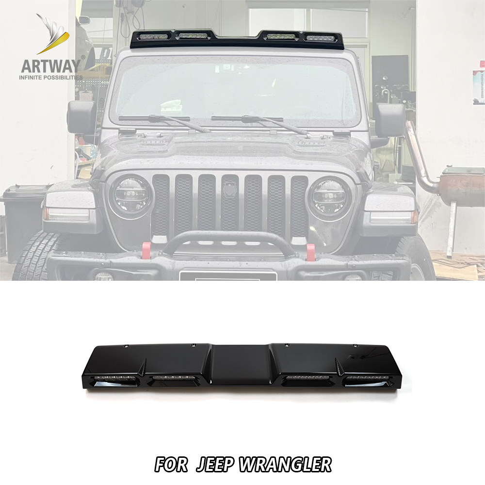 适用于吉普JEEP牧马人LED顶灯 越野探路照明灯加亮车顶长射灯改装