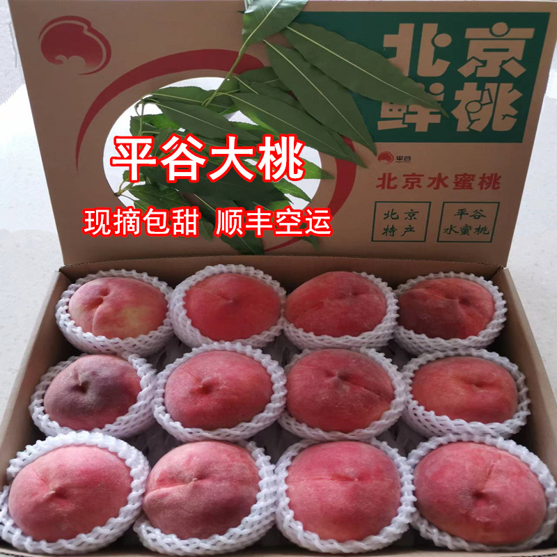 正宗北京水蜜桃子平谷大桃新鲜水果脆甜软桃鲜桃久保毛桃顺丰包邮