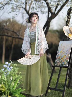 吊带旋裙中国风汉服2026|日常女套装春夏季芙原创古装清新款宋制