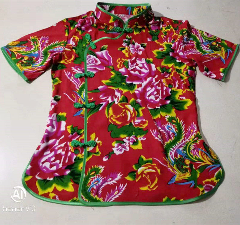 棉绸村姑翠花饺子馆衣服