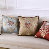 欧式 靠垫枕套含枕芯轻奢大靠背家居客厅沙发枕头抱枕套大号55x55