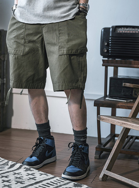 NON STOCK TCU网格防刮布多口袋工装短裤 M51复古男士休闲五分裤