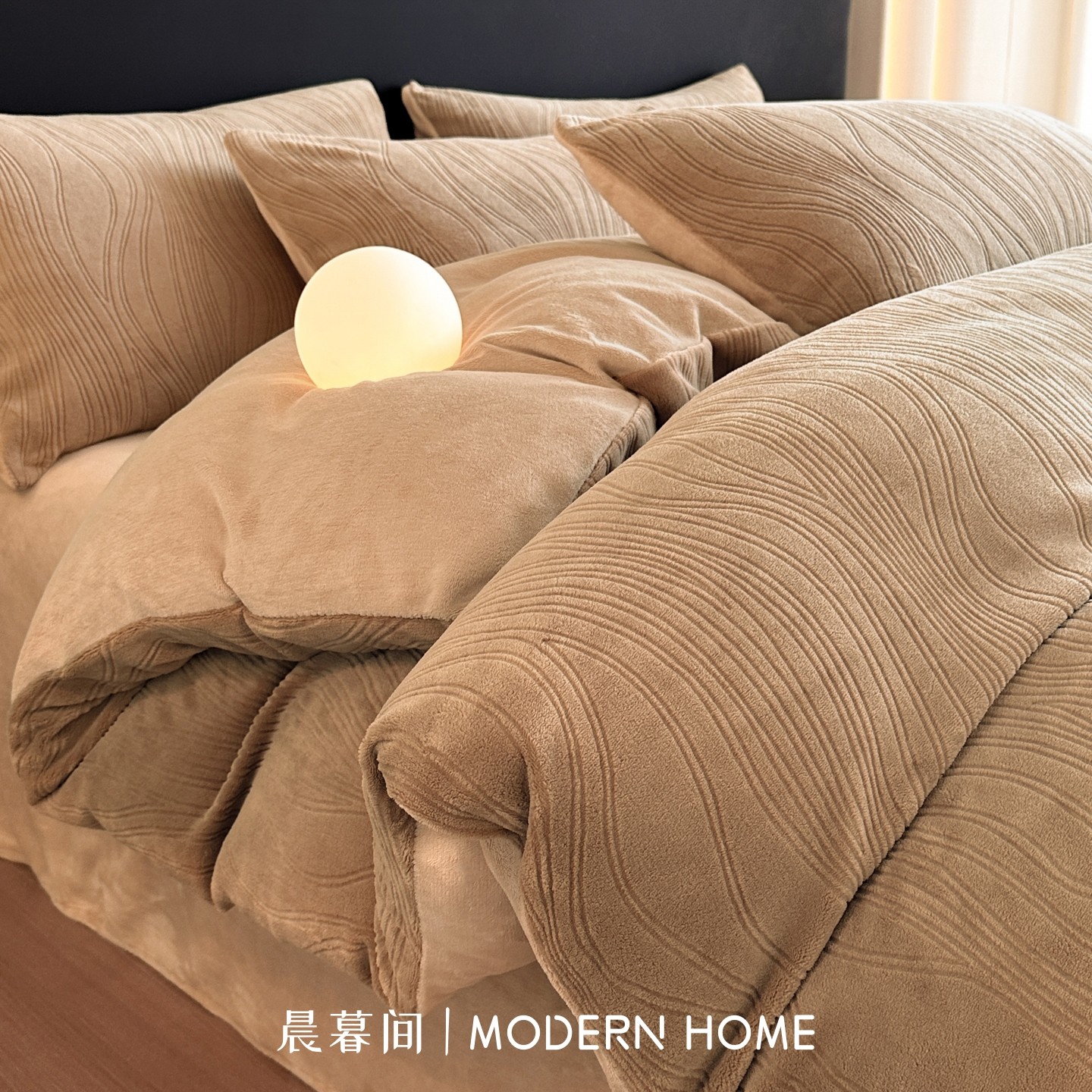 轻奢雕花四件套牛奶绒冬季加厚保暖珊瑚绒被套毛绒床单三件套床品