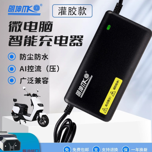雅迪专用灌胶防水充电器明坤原厂