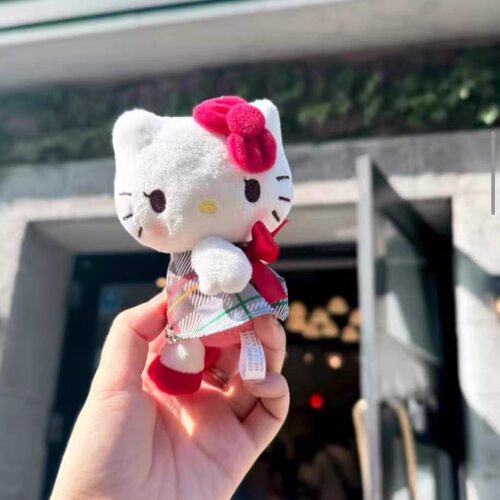 北海道HelloKitty凯蒂猫毛绒公仔玩偶挂件包包挂饰钥匙扣