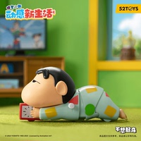 手辦擺件蠟筆小新可動(dòng)爬行玩具
