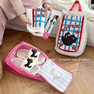 便携可爱鞋袋行李箱手提式防尘