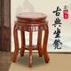 古筝凳子榆木实木红木色鼓凳圆凳新中式 明清古典家用客厅琴凳矮凳