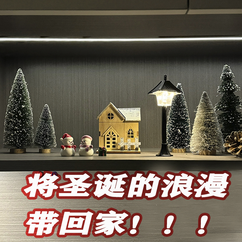 迷你小型圣诞树客厅造景装饰摆件