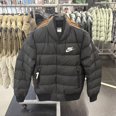 Nike/耐克 男子冬季立领运动休闲保暖短款夹克羽绒服 IB4499-010