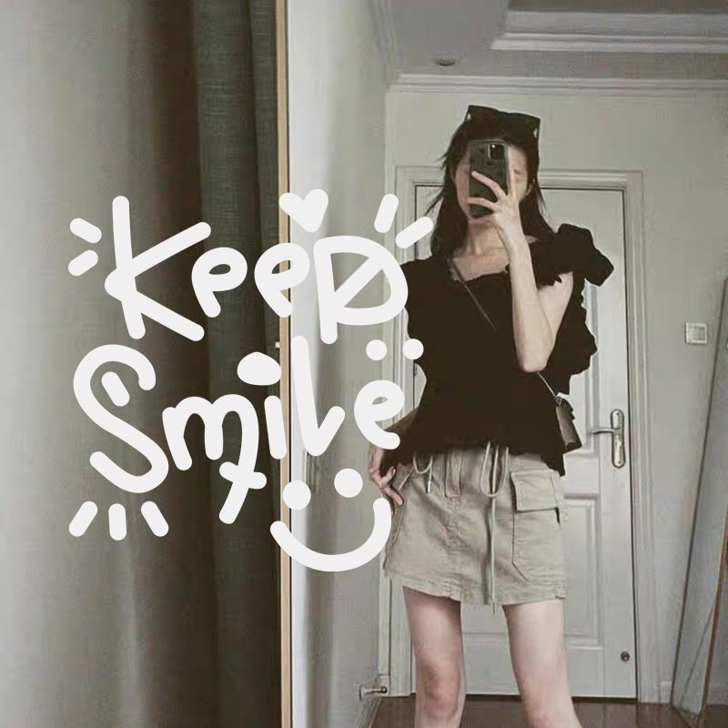 keepsmile笑脸镜子贴服装