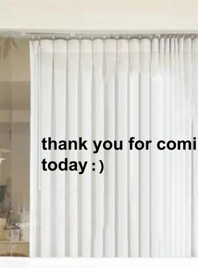 谢谢你来thankyouforcoming笑脸黑色墙贴纸服装咖啡店铺墙面装饰