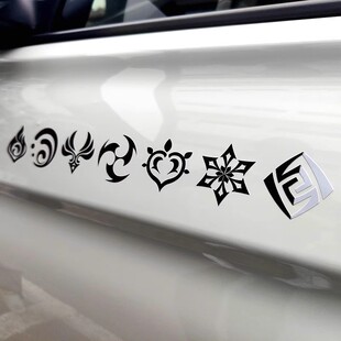 原神 七元素 载入读条 米哈游 二次元行李箱电脑贴纸户外防水车贴