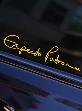 哈利波特呼神护卫咒贴纸 Expecto Patronum sticker 防水反光车贴