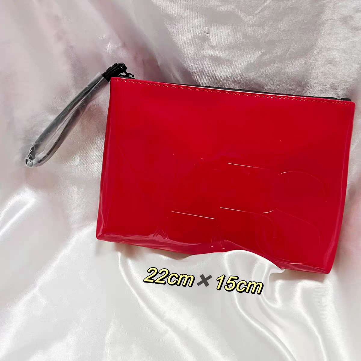 包邮NARS 漆皮亮面红色化妆包 收纳包 国内专柜赠品