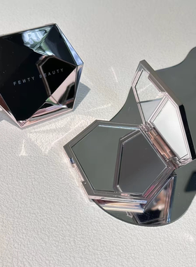 现货｜周边 fentybeauty 蕾哈娜 双面镜手持化妆镜便携 化妆包