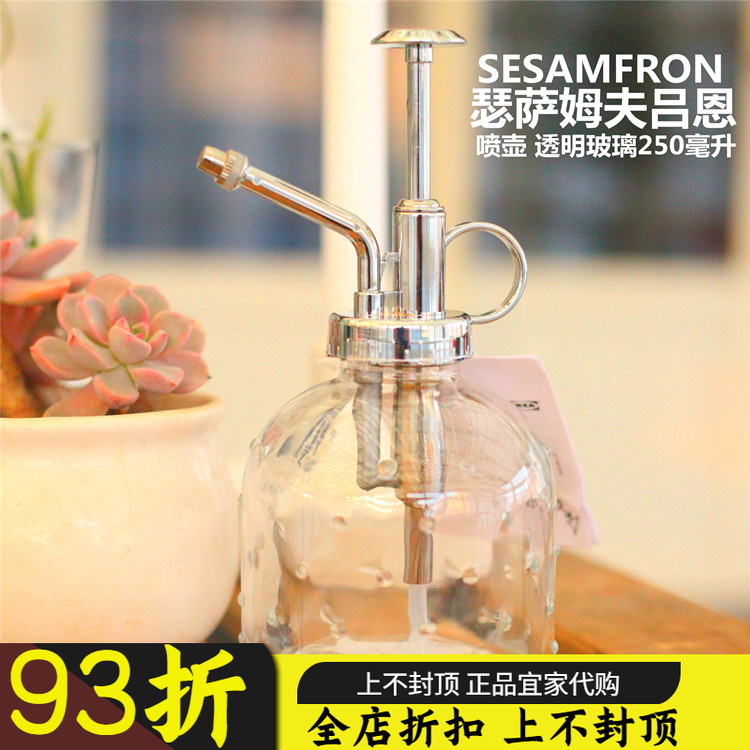 宜家小型复古喷水壶姆简约玻璃