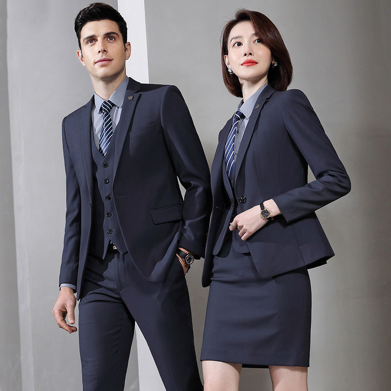 高端男女西装套装4S店工作服正装女套装售楼部西服酒店银行职业装