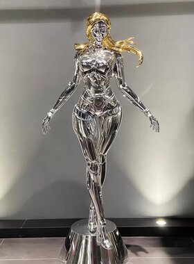 空山基玻璃钢限量落地机器人摆件