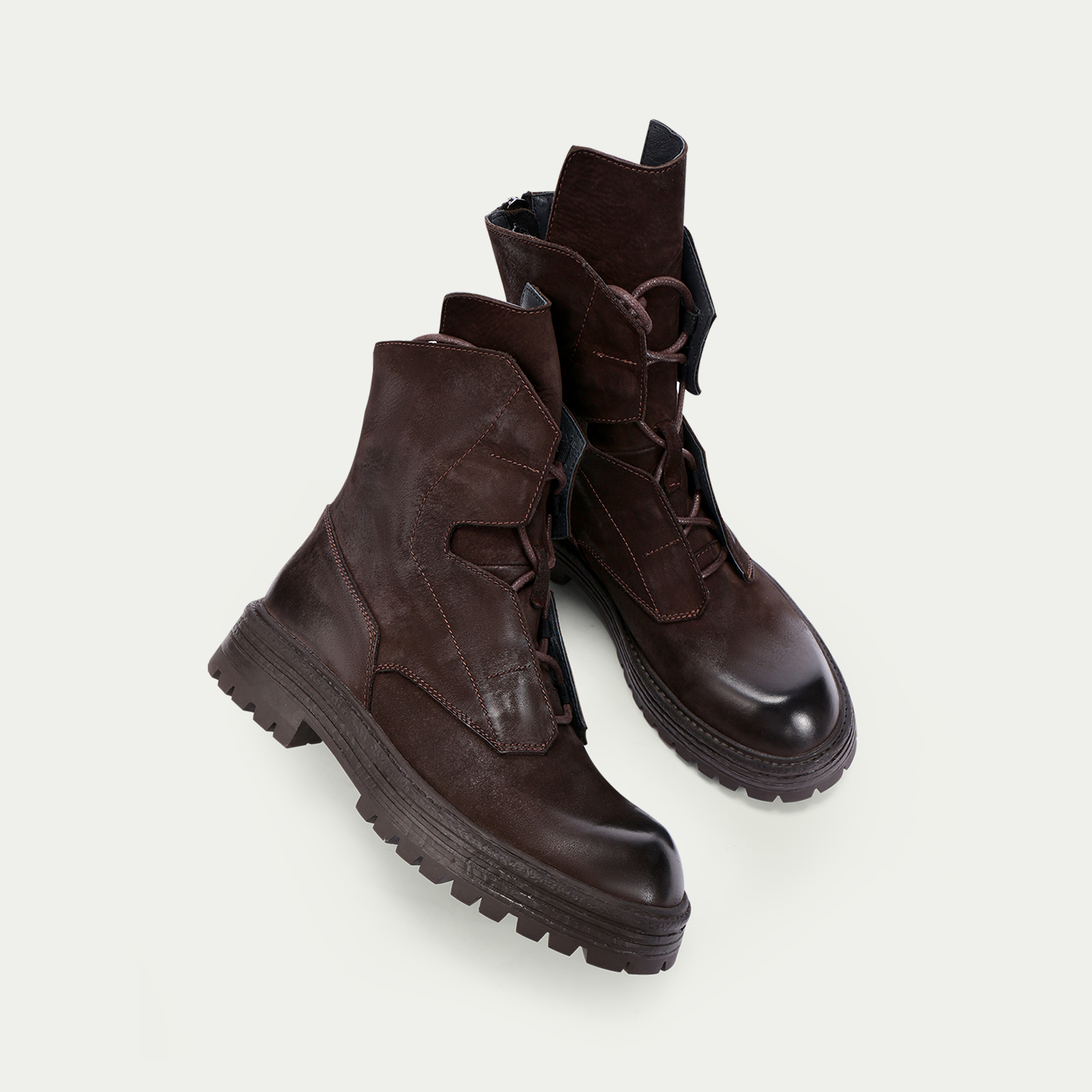 冬季厚底马丁靴男复古高帮潮流