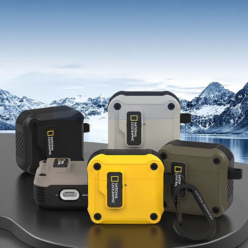 韩国正版国家地理适用airpods pro3代耳机包商务简约防摔保护壳套