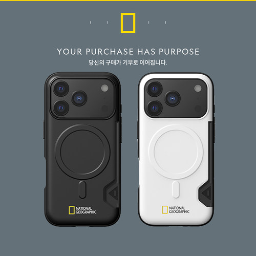 国家地理苹果17pro磁吸壳可插卡