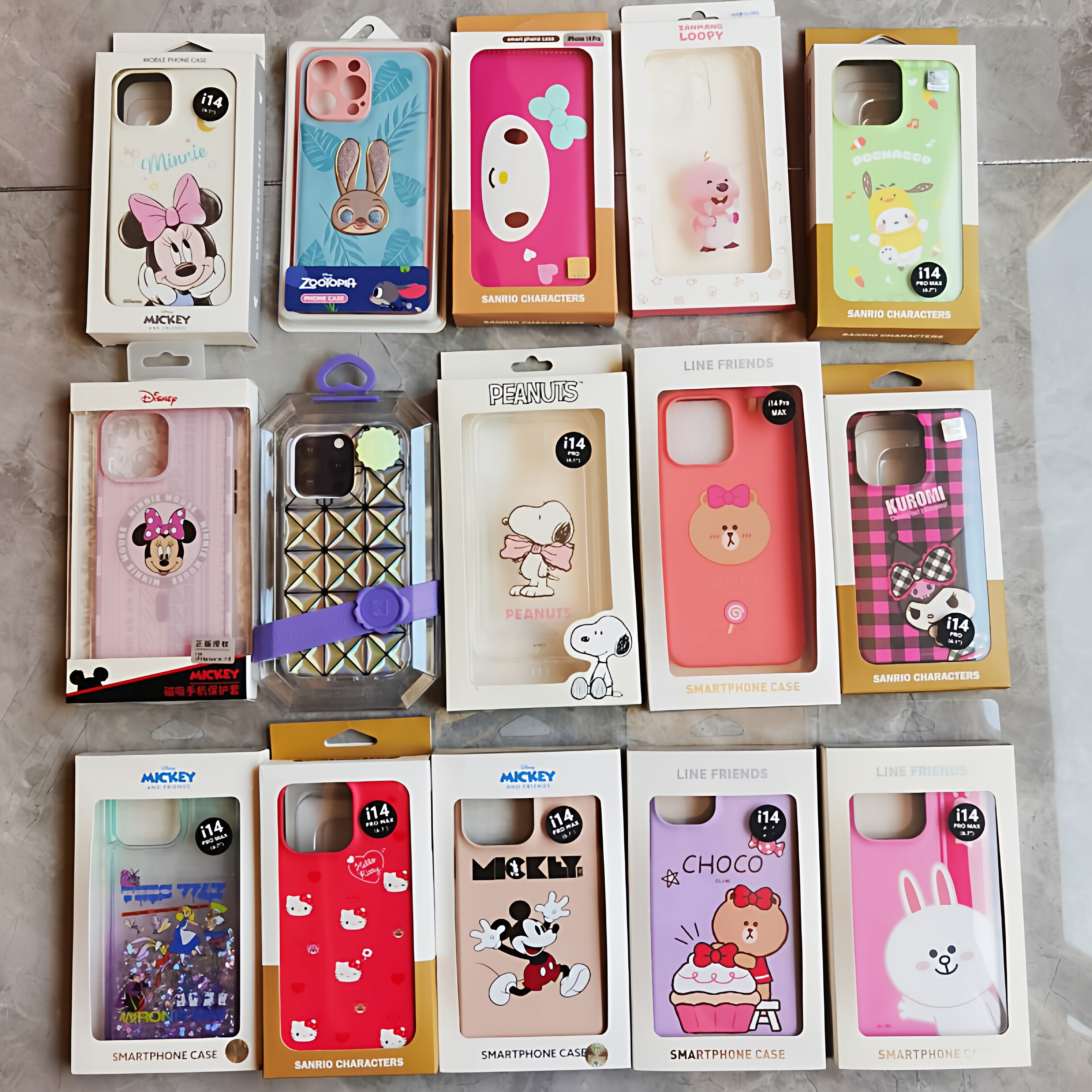 【清仓特价福利款】捡漏凯蒂猫美乐蒂米奇米妮可妮兔适用于iphone14pro max手机壳卡通苹果14pro双层防摔套14