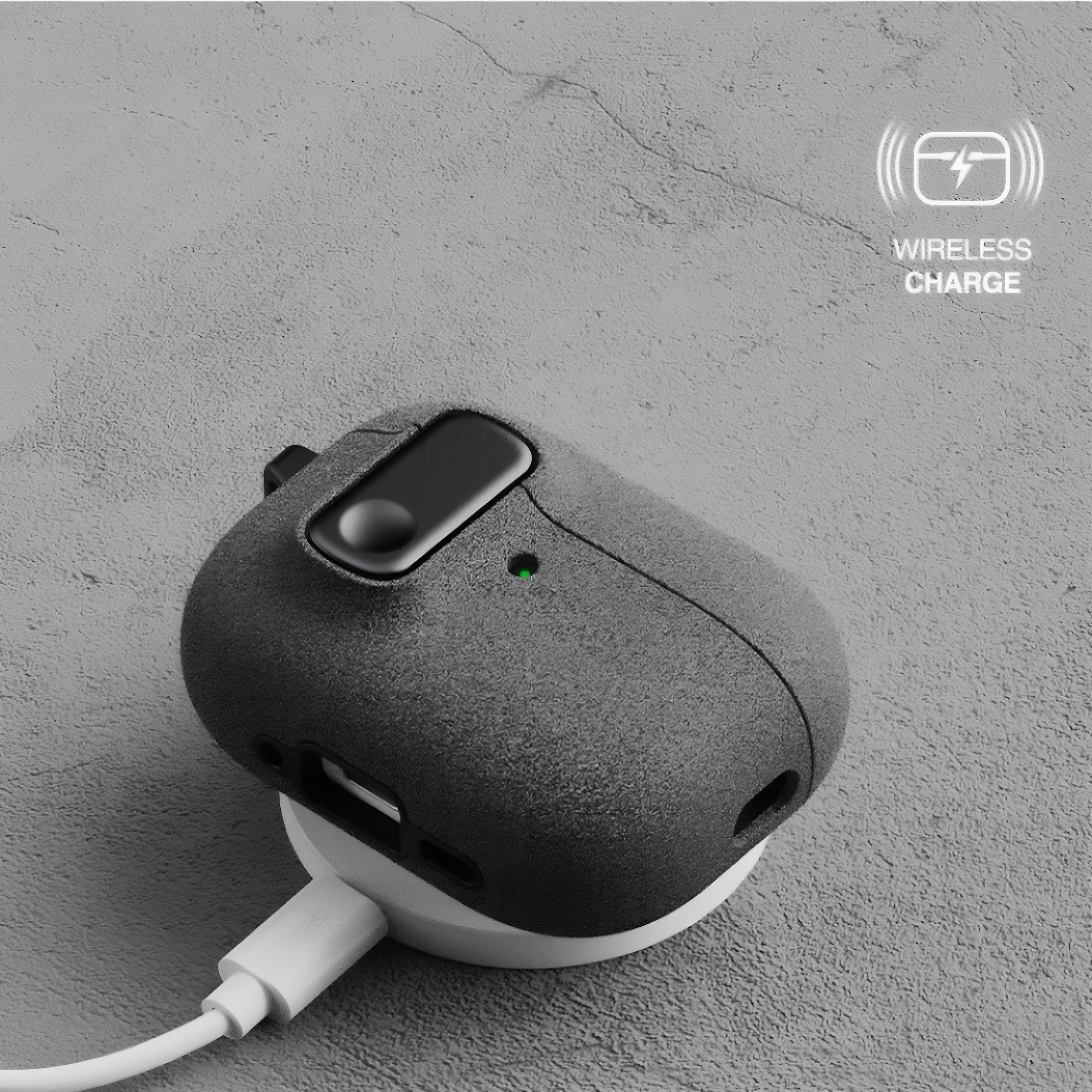 新款韩国正版VRS适用苹果airpods pro3代耳机套商务简约Airpods Pro3代军工防摔套磨砂挂钩保护壳纯色硬壳男