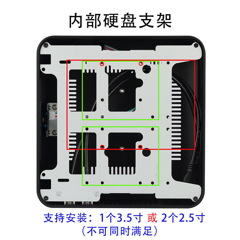 联达L80全铝迷你小机箱HTPC台式工控办公全高Mini-ITX机箱跨境