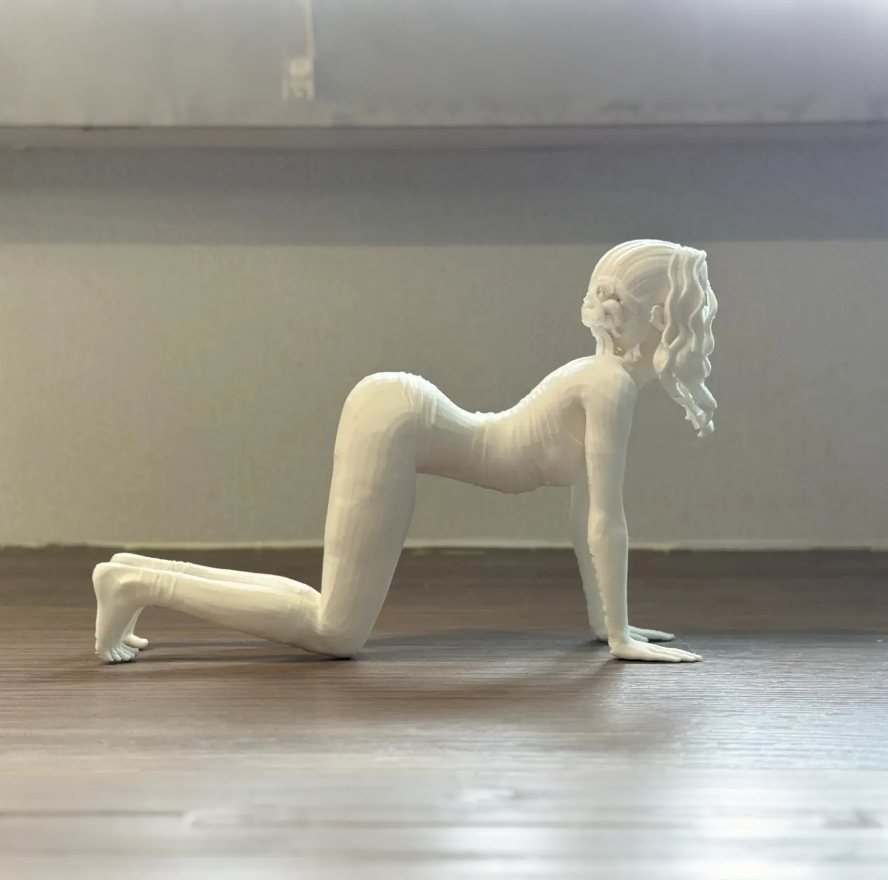 瑜伽女孩摆件立体人体式动作大全