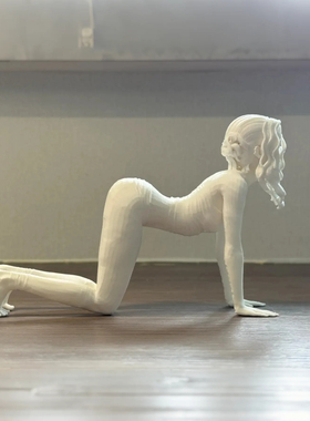瑜伽女孩摆件立体人体式动作大全