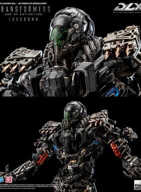 现货 Threezero 3A DLX禁闭变形金刚绝迹重生 可动合金模型电标准