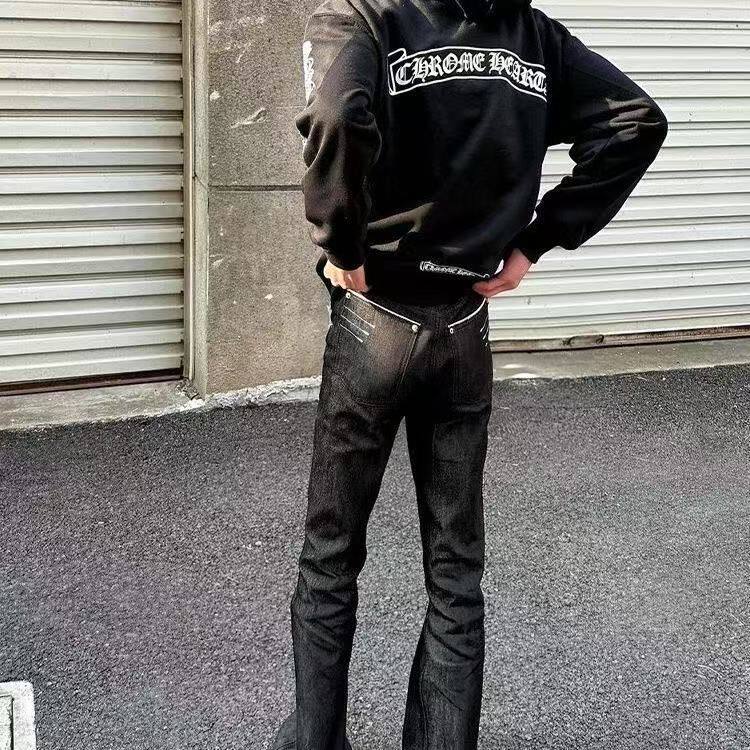 春秋季牛仔裤男士弹力舒适韩版有型修身小脚直筒青年休闲长裤子潮