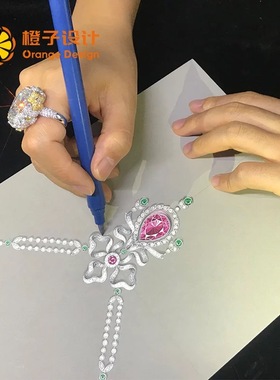 橙子轻珠宝独立设计wf原创青柠银手镯情侣生日ic独家定制镶嵌加工