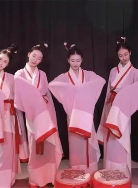 出租汉舞佳人汉代曲裾服装踏鼓飞燕同款舞蹈服舞台表演服邯郸学步