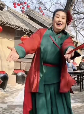 出租开封王婆同款衣服媒婆孙二娘古装新款王婆说媒王干娘服装演出