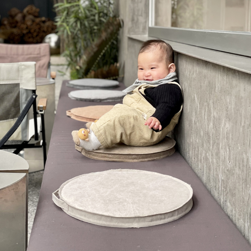 弋采侘寂风治愈系棉麻坐垫蒲团垫