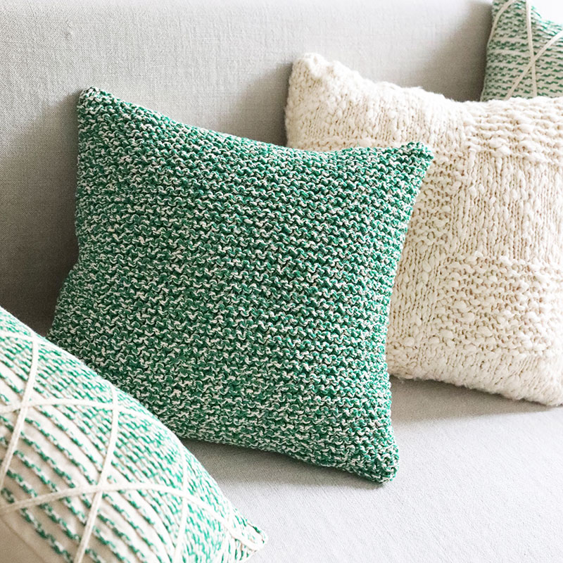 弋采靠枕抱枕腰枕名宿手工编织