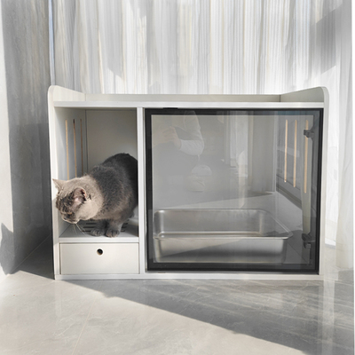 实木半封闭式猫厕所防臭防漏砂