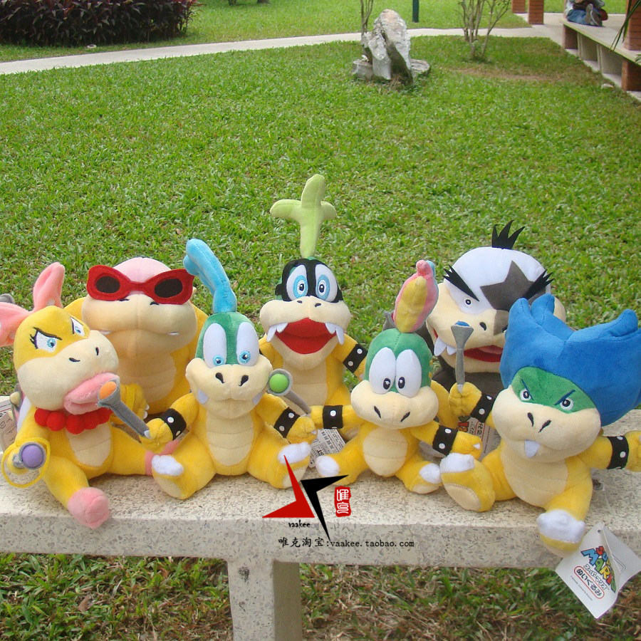 超级玛丽库巴七子路威莫顿罗伊温蒂伊吉雷米拉里毛绒公仔玩具玩偶